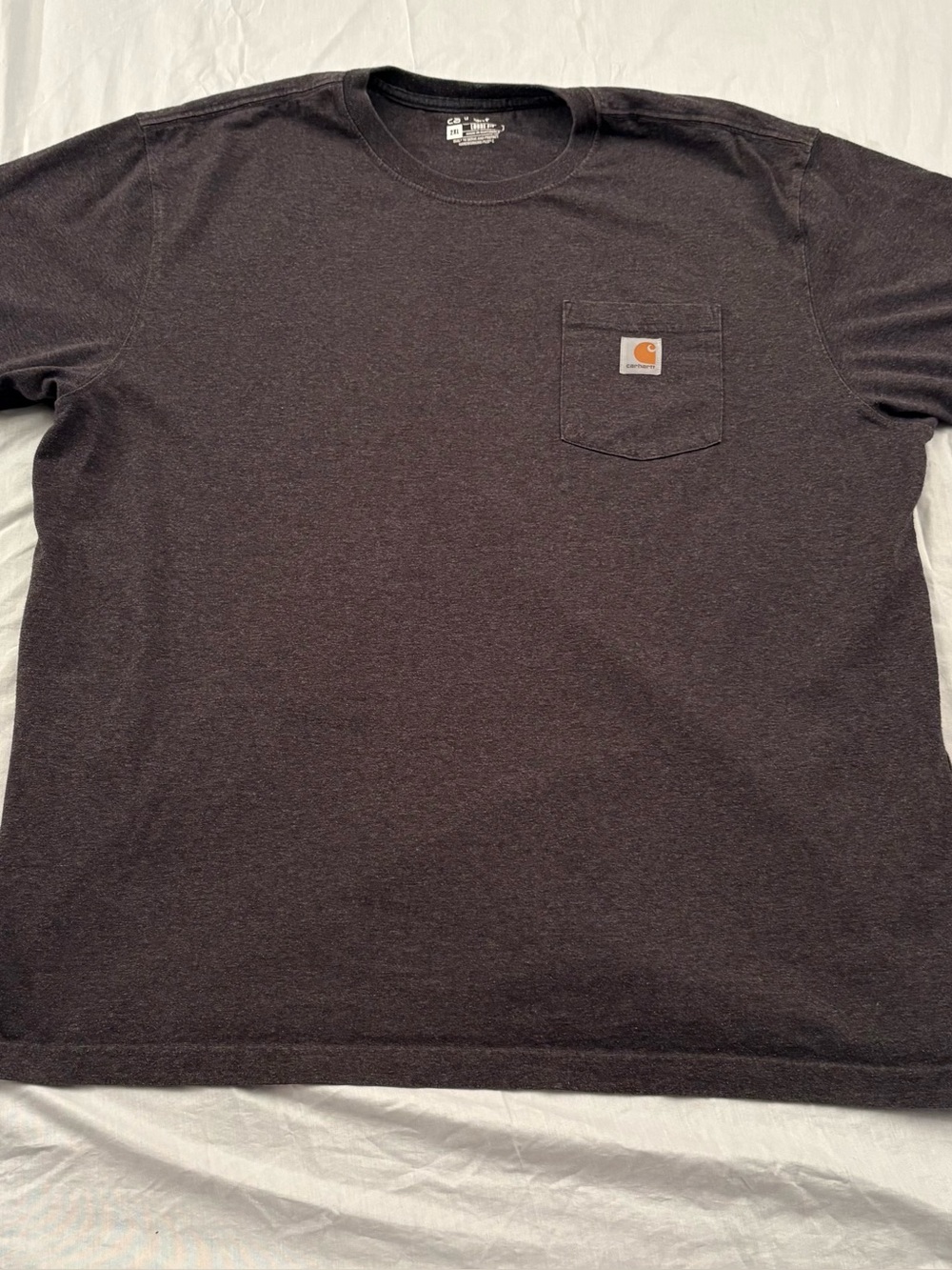 Carhartt Men’s 2XL Loose Fit Dark Heather Pocket Workwear T-Shirt